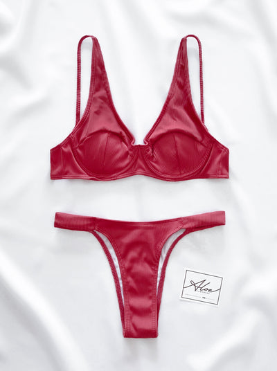 Olivia Bikini Set | Pepper Pink