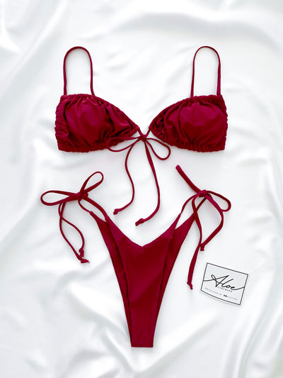 Hayley Bikini Set | Burgundy